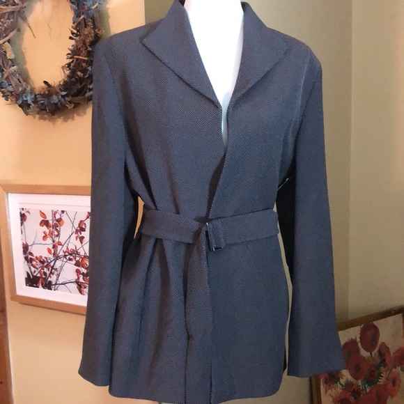JONES NEW YORK size 16 Belted Micro-Square $189NEW - Picture 2 of 15